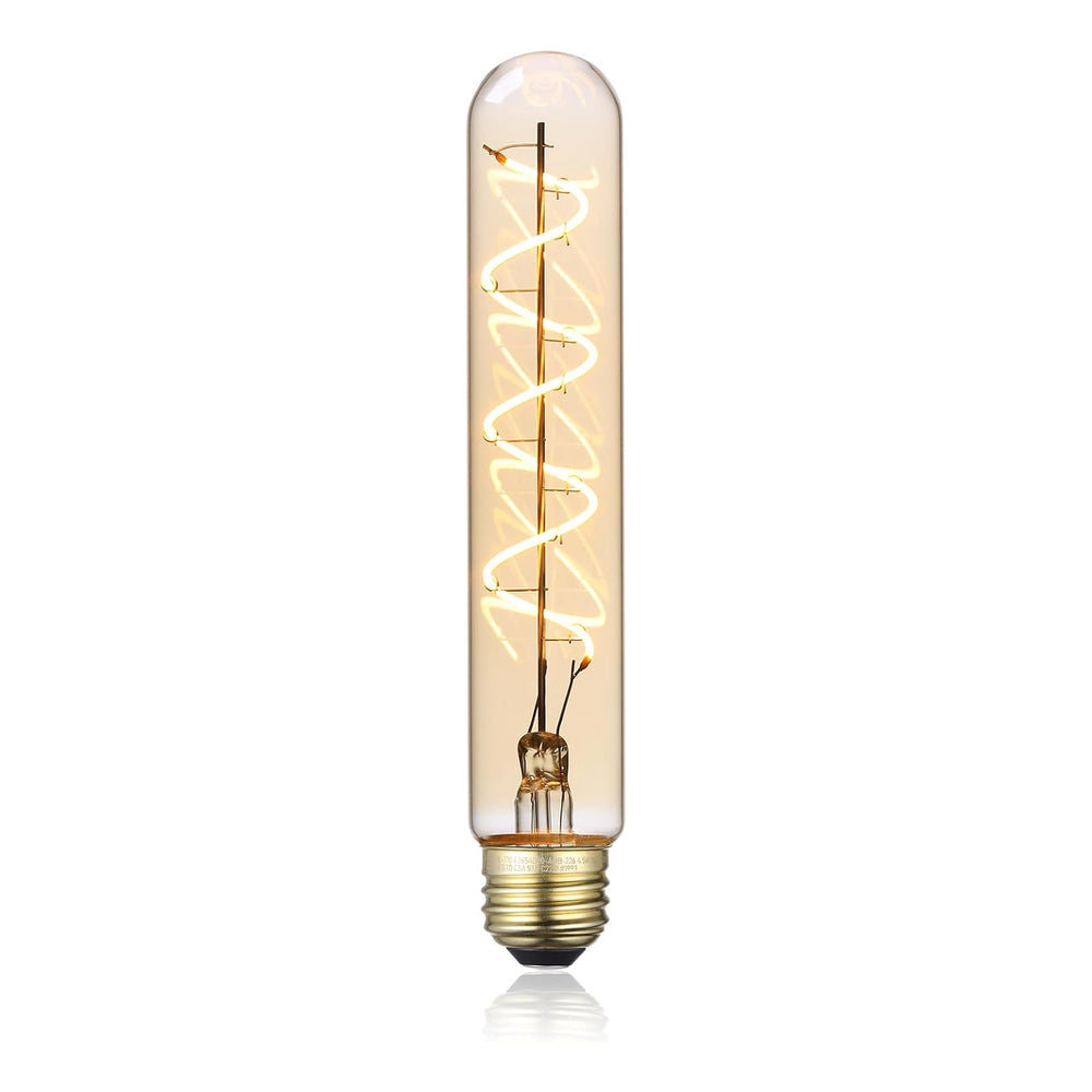 TORCHSTAR LED T10 Vintage Spiral Filament Bulb - 4.5W - 2000K Amber