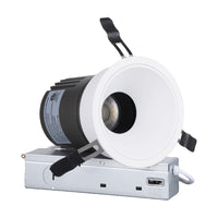 TORCHSTAR 4-Inch Narrow-Trim Deep Anti-Glare LED Recessed Light with J-Box - 12W - 5CCT White