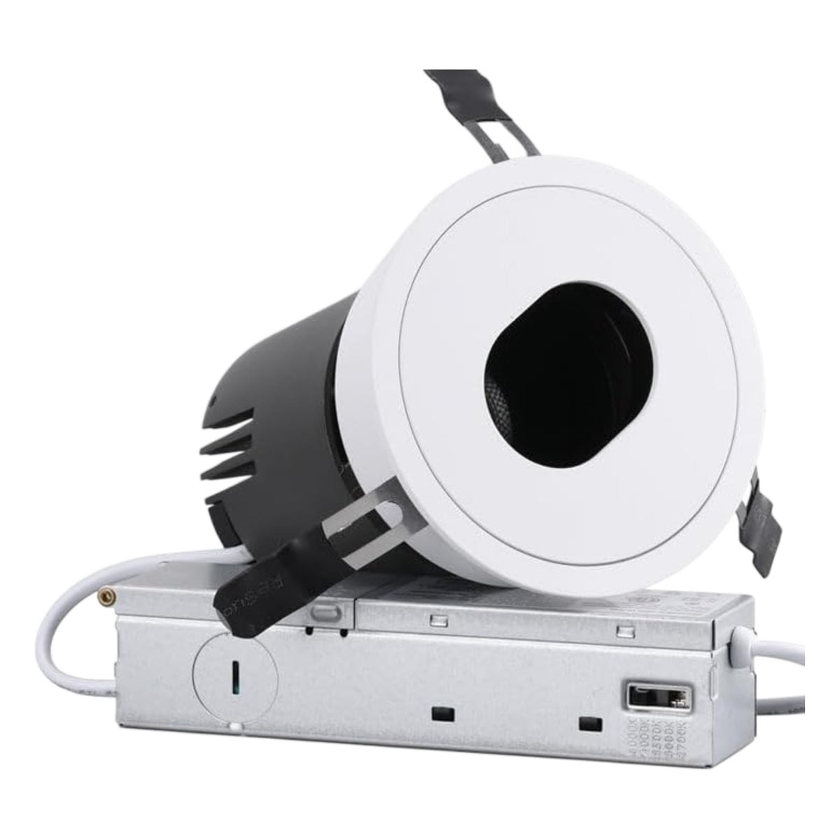 TORCHSTAR 4-Inch Adjustable Slot-Aperture LED Recessed Light with J-Box - 12W - 5CCT White