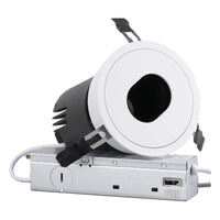 TORCHSTAR 4-Inch Adjustable Slot-Aperture LED Recessed Light with J-Box - 12W - 5CCT White