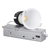 TORCHSTAR 2-Inch Ultra-Deep Anti-Glare LED Recessed Light with J-Box - 9W - 5CCT White