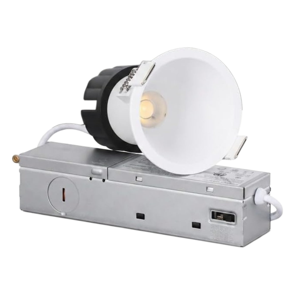 TORCHSTAR 2-Inch Ultra-Deep Anti-Glare LED Recessed Light with J-Box - 9W - 5CCT White