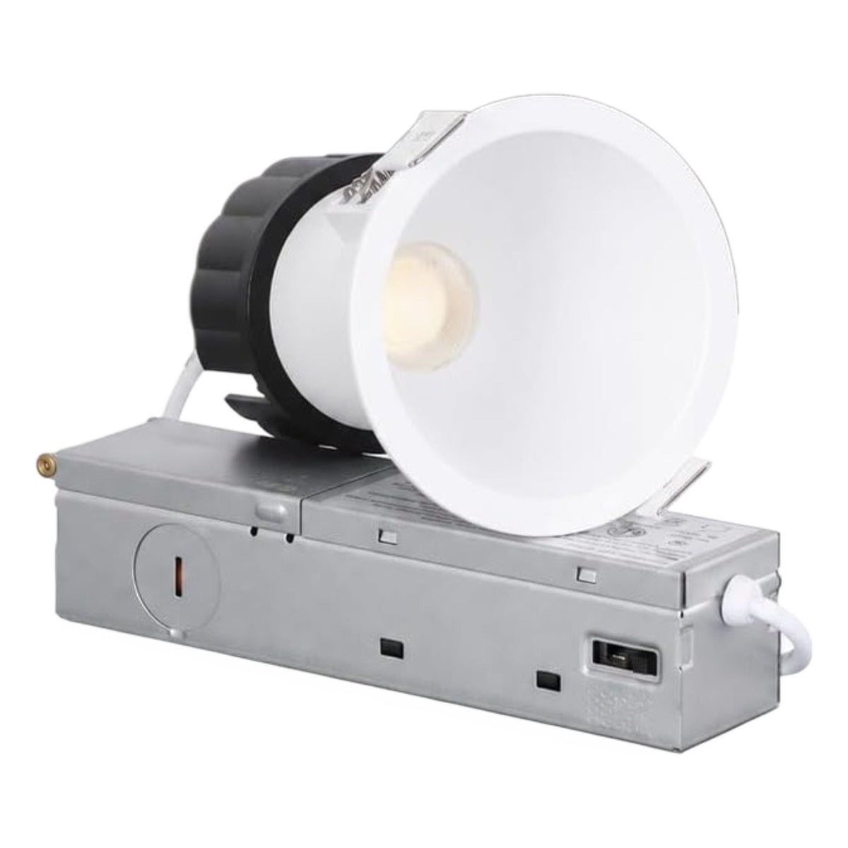 TORCHSTAR 3-Inch Ultra-Deep Anti-Glare LED Recessed Light with J-Box - 10W - 5CCT White