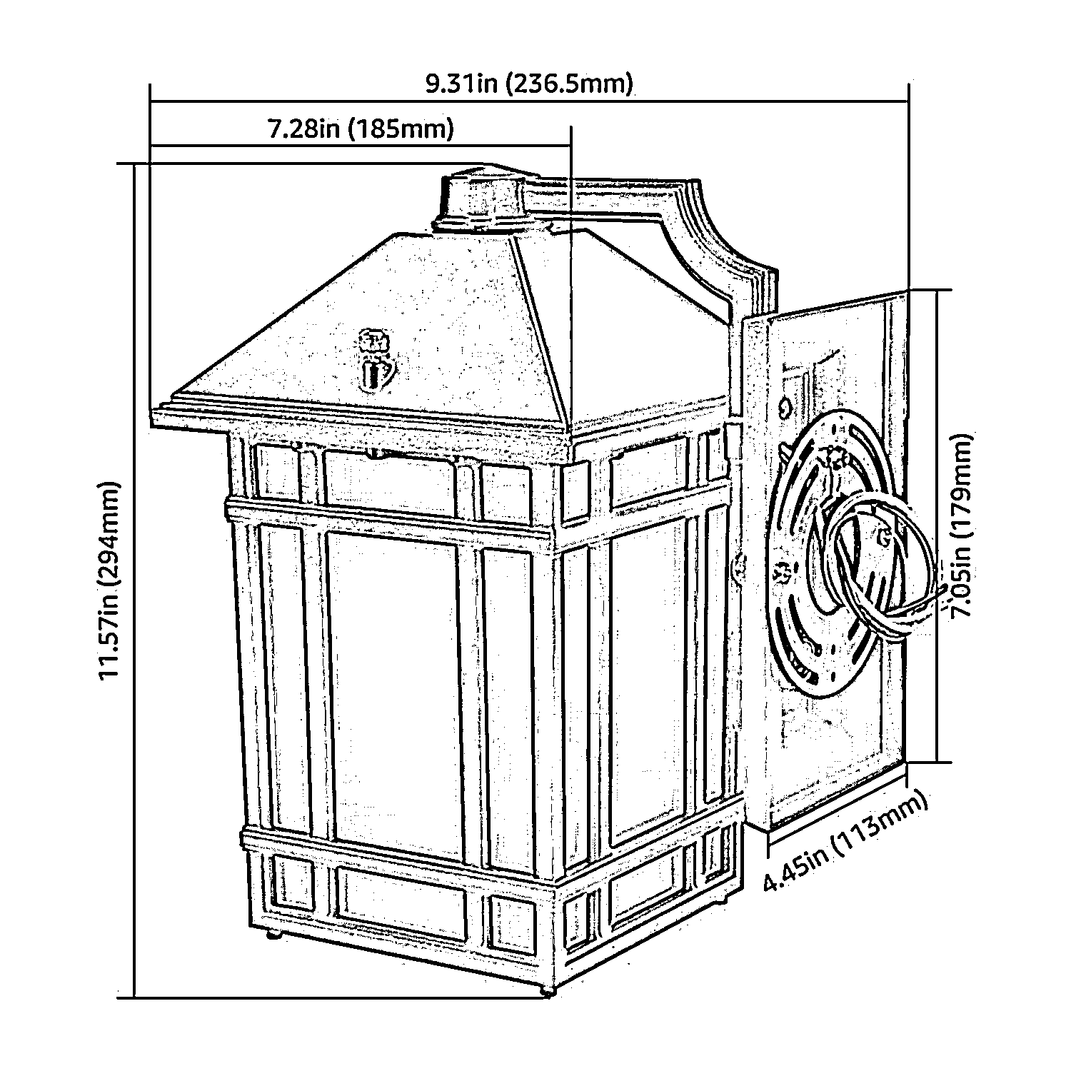 Eastern™ 14W Outdoor Wall Lantern