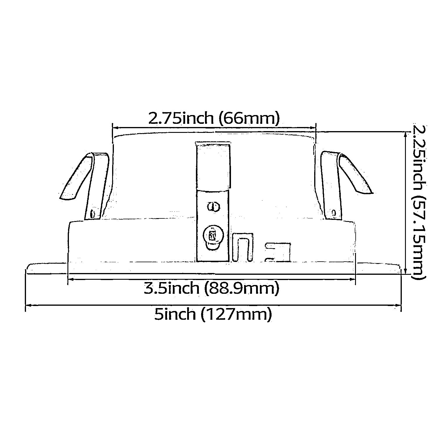 TORCHSTAR 4" Stepped Baffle Trim - White