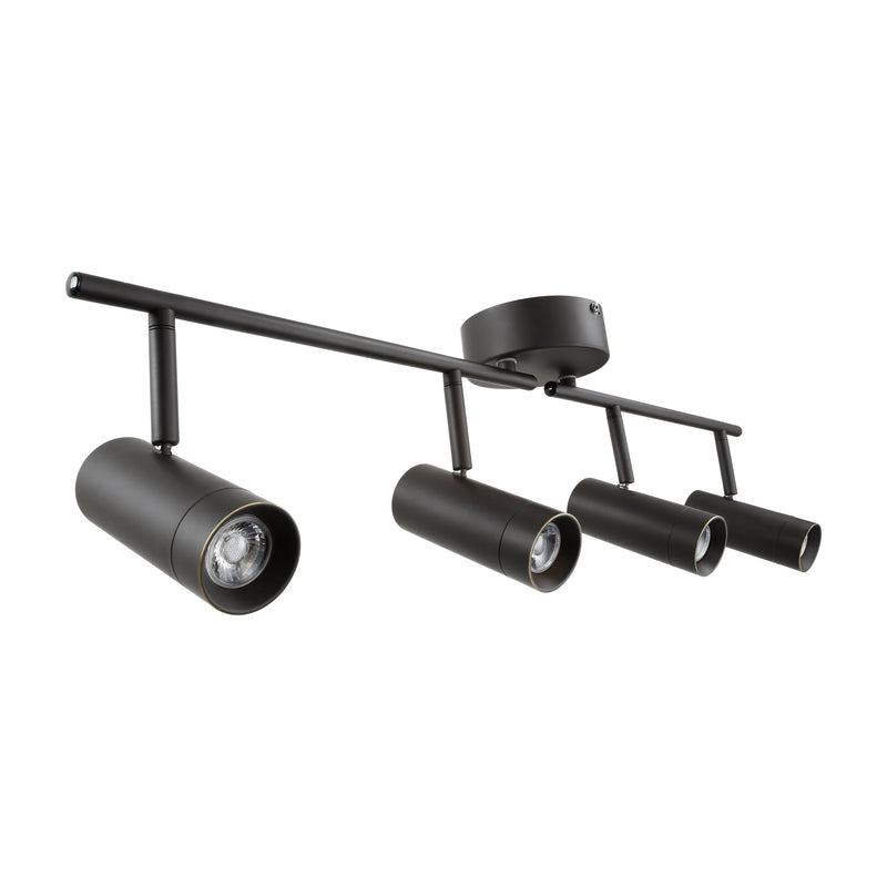 theBeam 4-Heads LED Ceiling Spot Lights - Black - 3000K