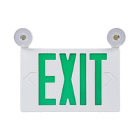 LitWay Indoor Exit Sign with Emergency Light - Green Letters