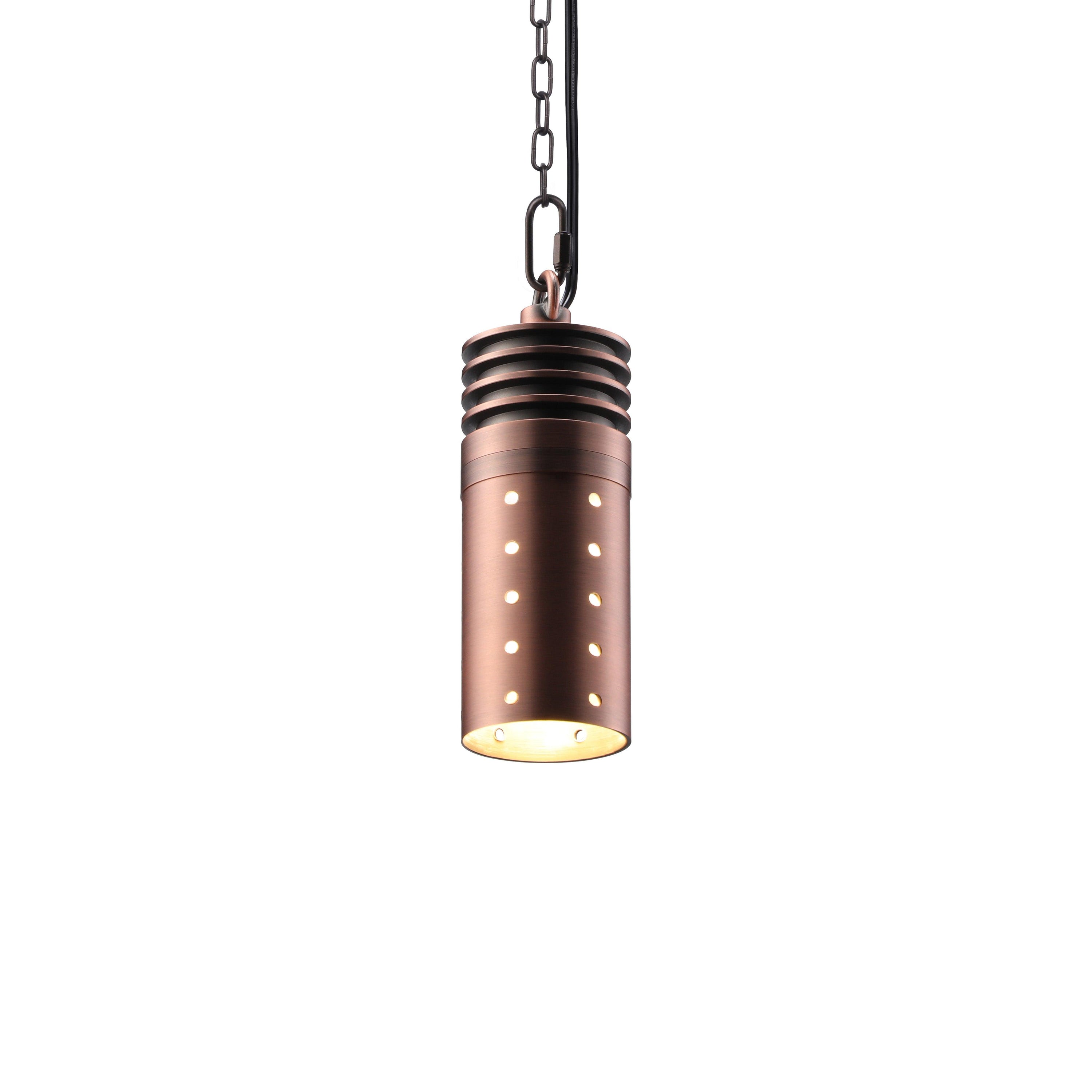 LeonLite® Scheletro Outdoor Pendant & Patio Light - Red Bronze - 2700K