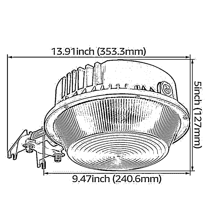 Farmglow Pro 83W LED Barn Light - Photocell Included - 3000K/5000K