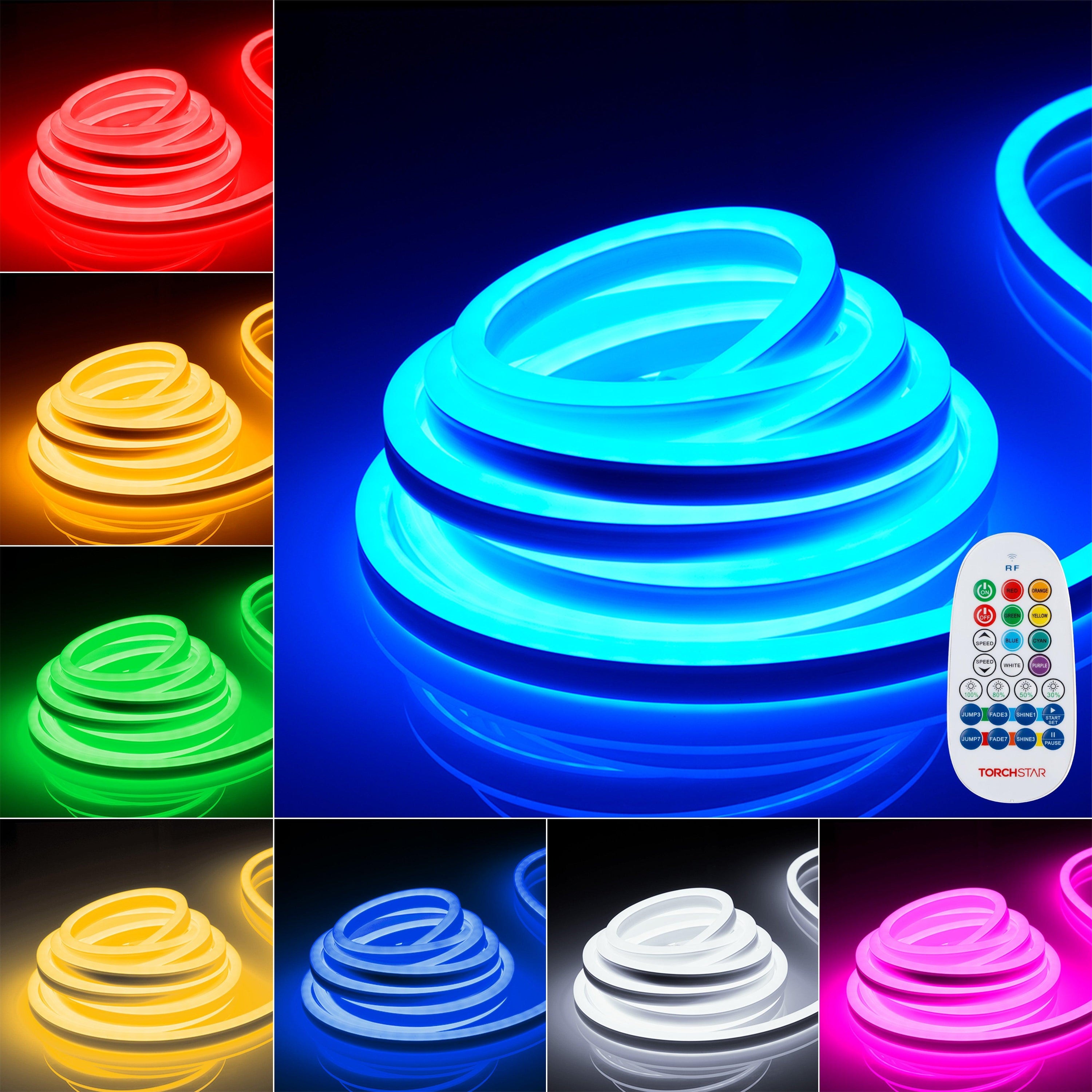 LeonLite® Pro Neon Rope Light（50ft） - Single Color & RGB