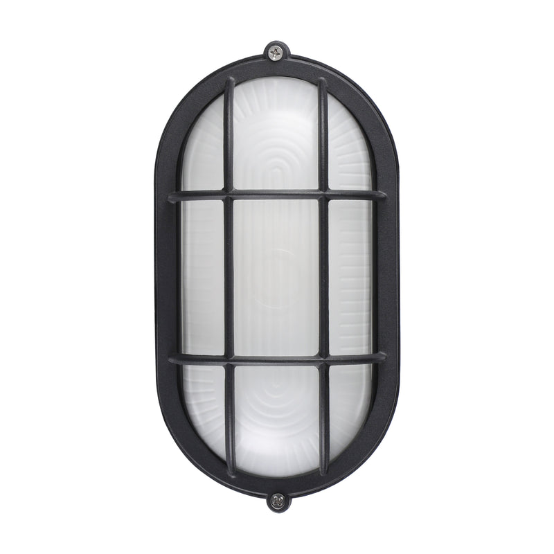 Bulkhead 8.5“ Outdoor Wall Sconce - Black