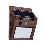 SunGuard Solar Powered Motion Sensor Wall Light - Brown - 6500K