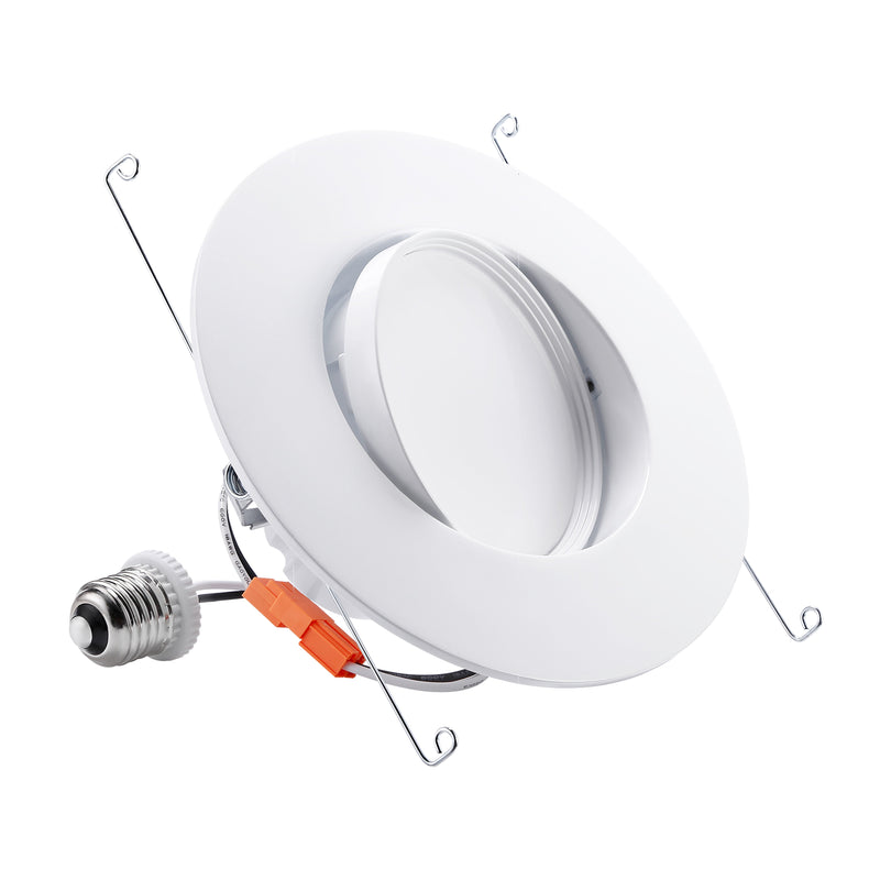 Rotatofit 6" Gimbal Retrofit LED Recessed Lights - DL 13W Dimmable with Wide Beam Angle