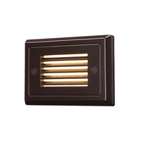 LeonLite® Pro Parallel Retro Louvered Step & Deck Light - Black Bronze - 3000K