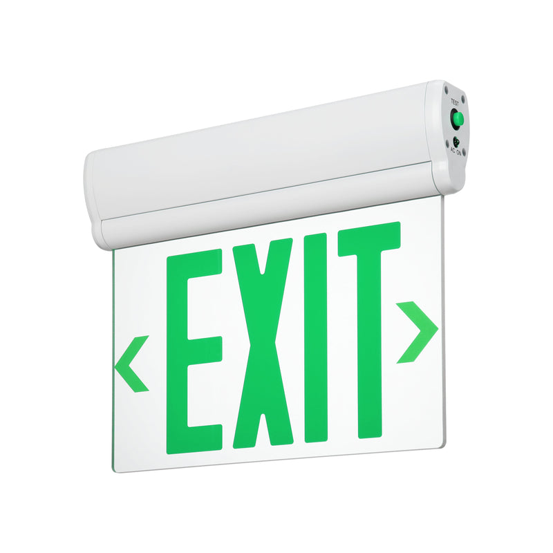 LitClear Indoor Exit Sign - Green Letters