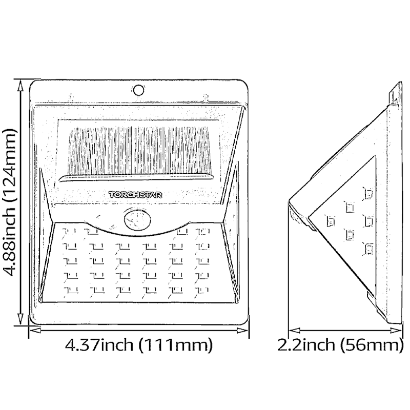 SunMotion Solar Powered Wall Light - 3000K / 6500K