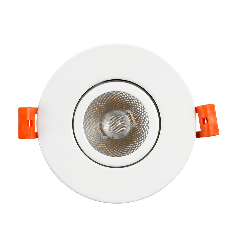 Circulex 3" Directional Canless LED Recessed Light - 7W Dimmable with White Trim