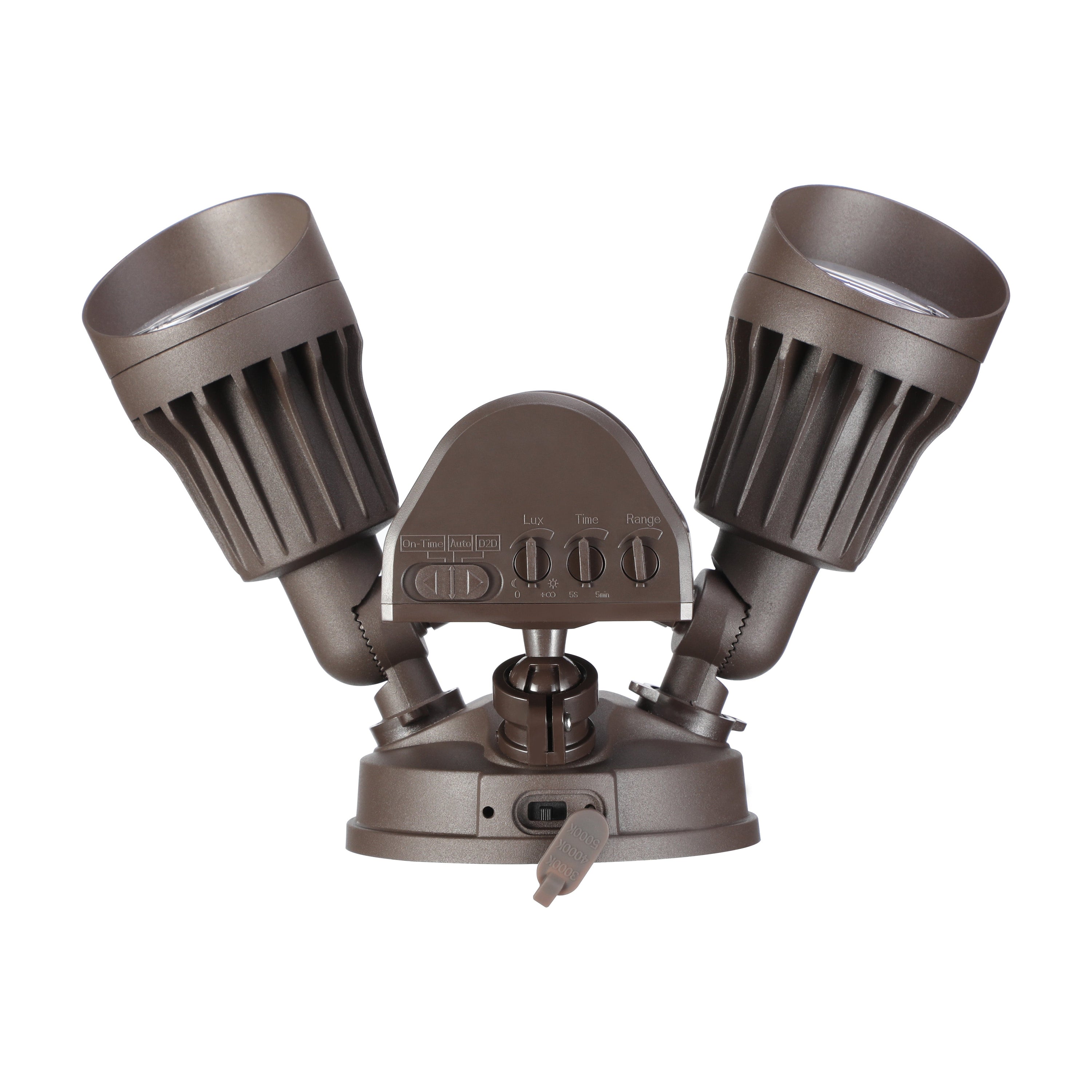 Watchman+ Dual-Heads 25W LED Security Light - Brown - Adjustable CCT