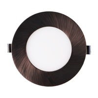 SlimPanel Colour 4" LED Ultra-thin Recessed Light - Oil Rubbed Bronze - 10W - Single CCT