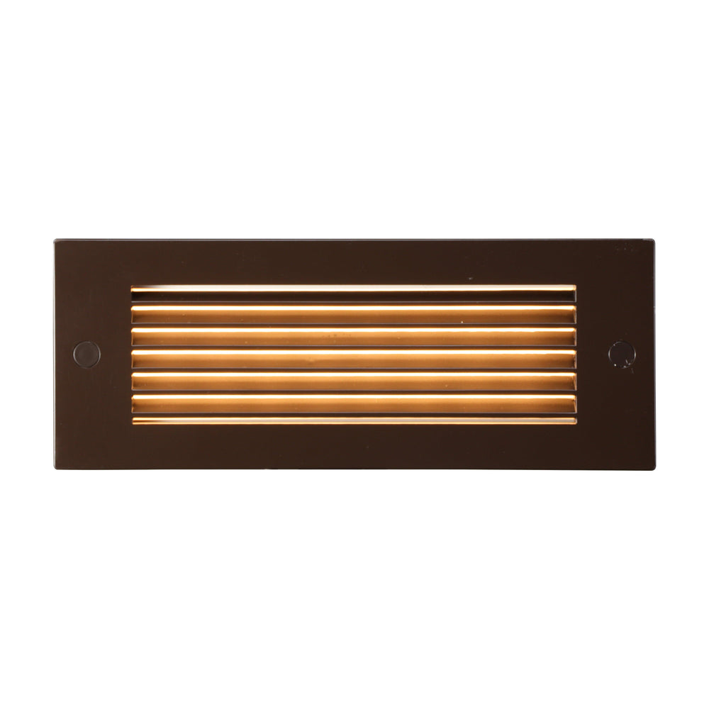 LeonLite® ZincTech Commercial Louvered Step & Deck Light - Oil Rubbed Bronze - Adjustable Color Temperature