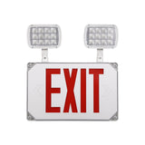 LitEgress+ Weatherproof Exit Sign with Emergency Lights - Red Letters