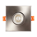 PivotSquare 3" Gimbal LED Recessed Light - Satin Nickel - 7W - Single CCT