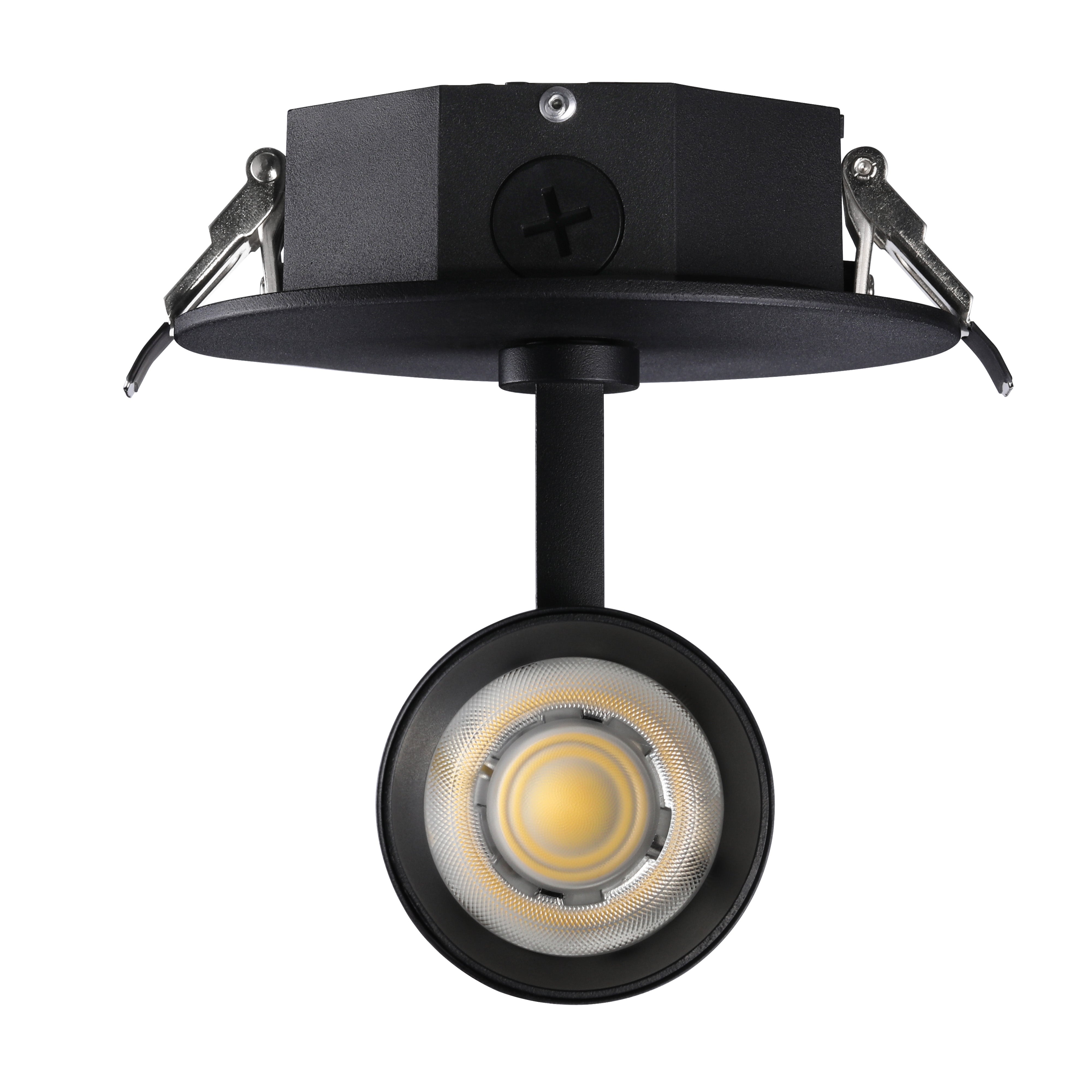 LeonLite ClipSpot Recessed Spot Light - Black - 12W - Adjustable CCT