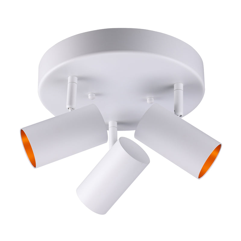 LuminCore 3-Heads LED Ceiling Spot Lights - White- Adjustable CCT