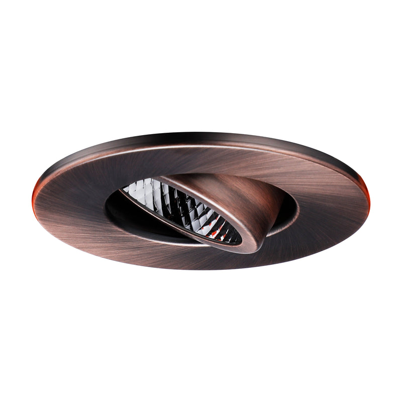 Circulex 3" Directional Canless LED Recessed Light - 7W Dimmable with Oil Rubbed Bronze Trim