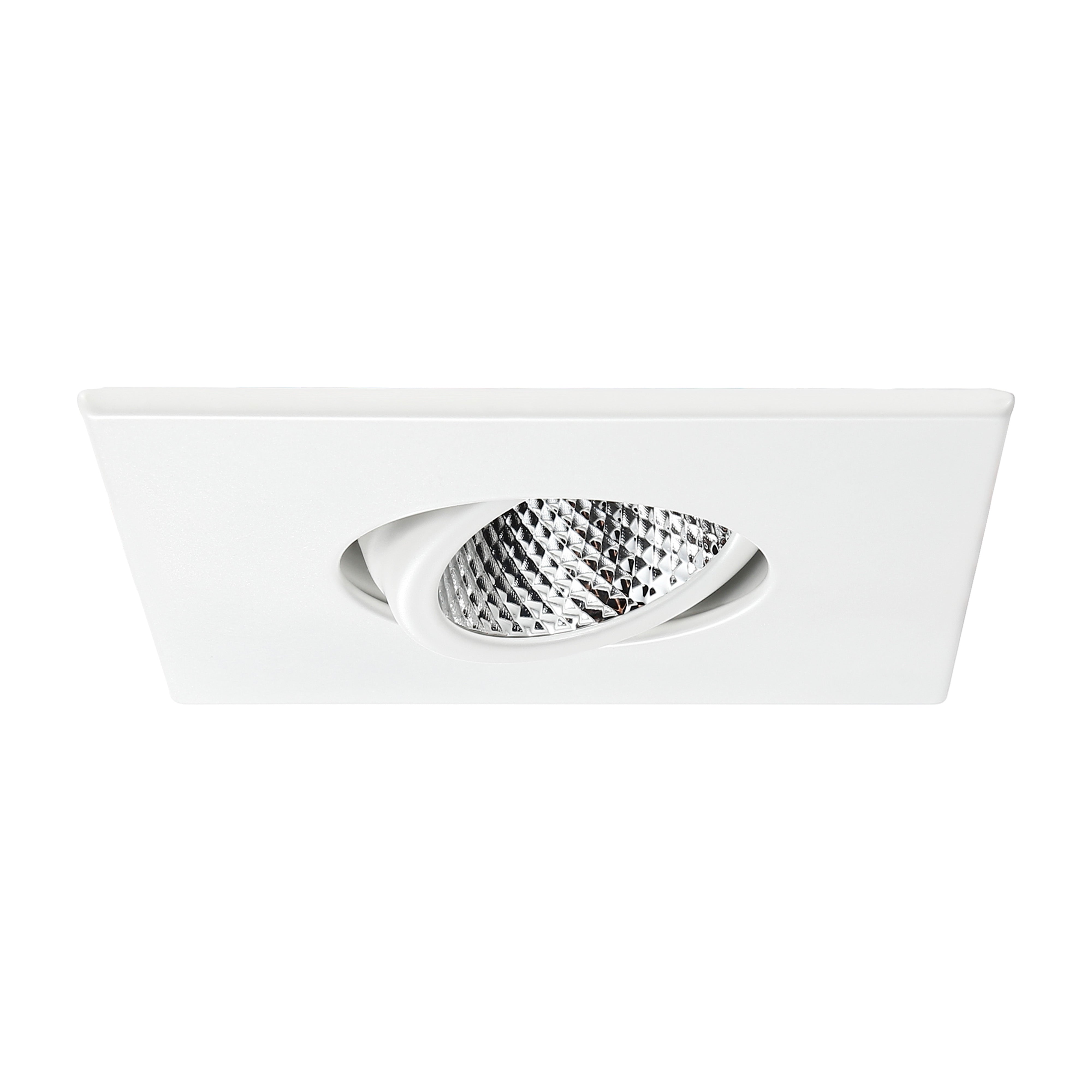 PivotSquare 3" Gimbal LED Recessed Light - White - 7W - Single CCT