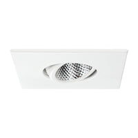 PivotSquare 3" Gimbal LED Recessed Light - White - 7W - Single CCT