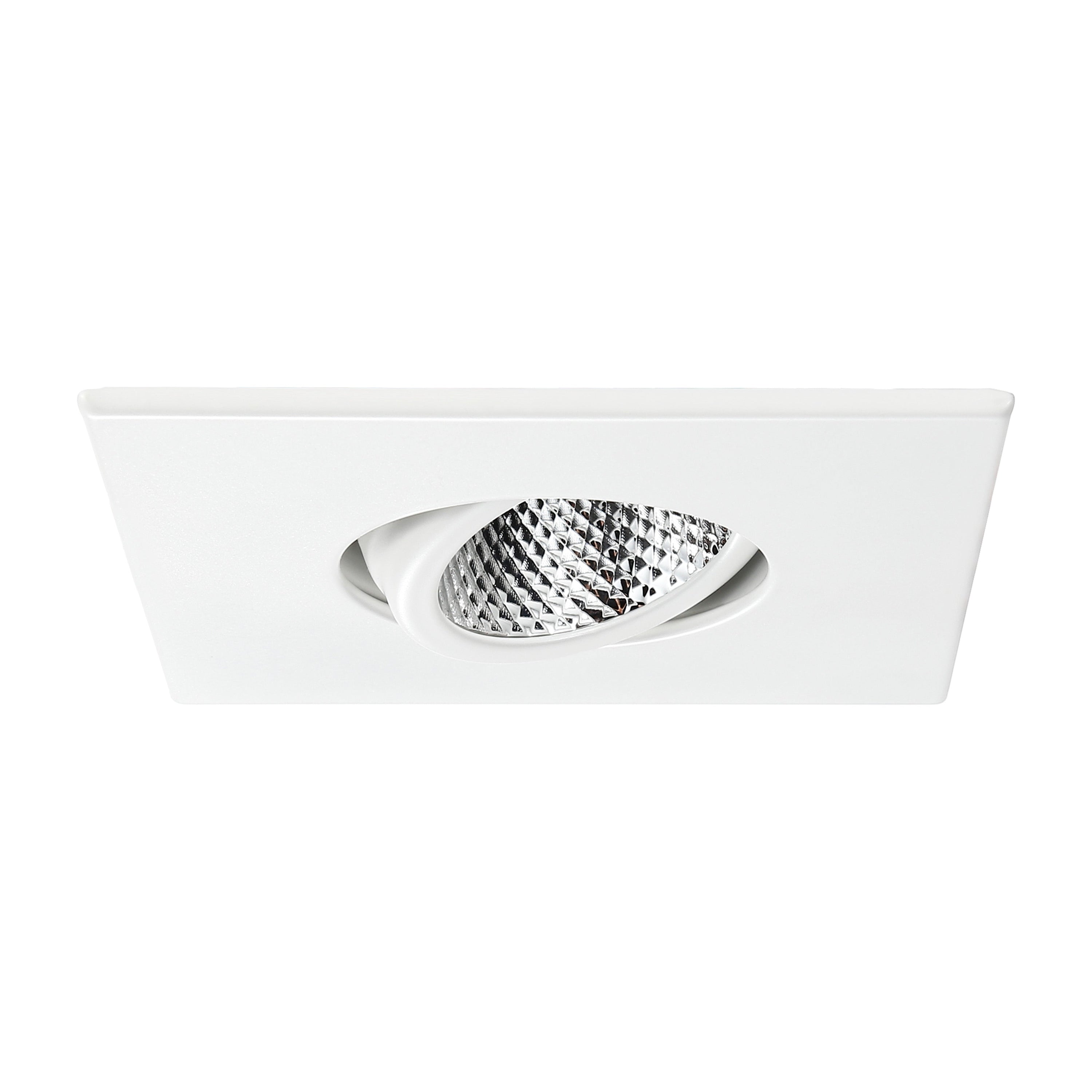 PivotSquare 3" Gimbal LED Recessed Light - White - 7W - Single CCT