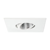 PivotSquare 3" Gimbal LED Recessed Light - White - 7W - Single CCT