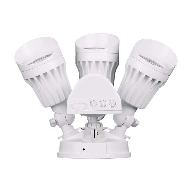 Watchman Tri-Heads 30W LED Security Light - White - 3000K/5000K