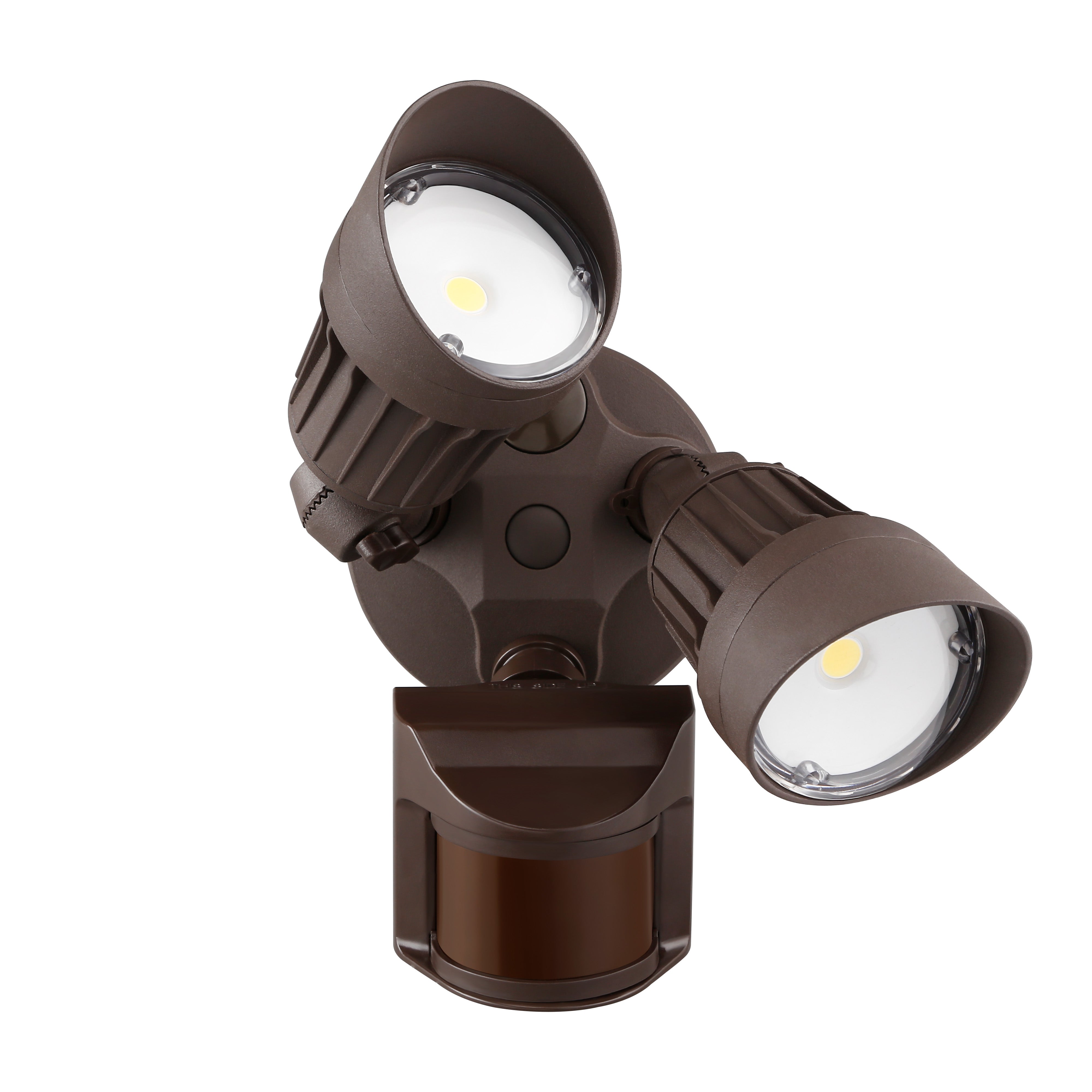 Watchman Dual-Heads 20W LED Security Light - Brown - 3000K/5000K