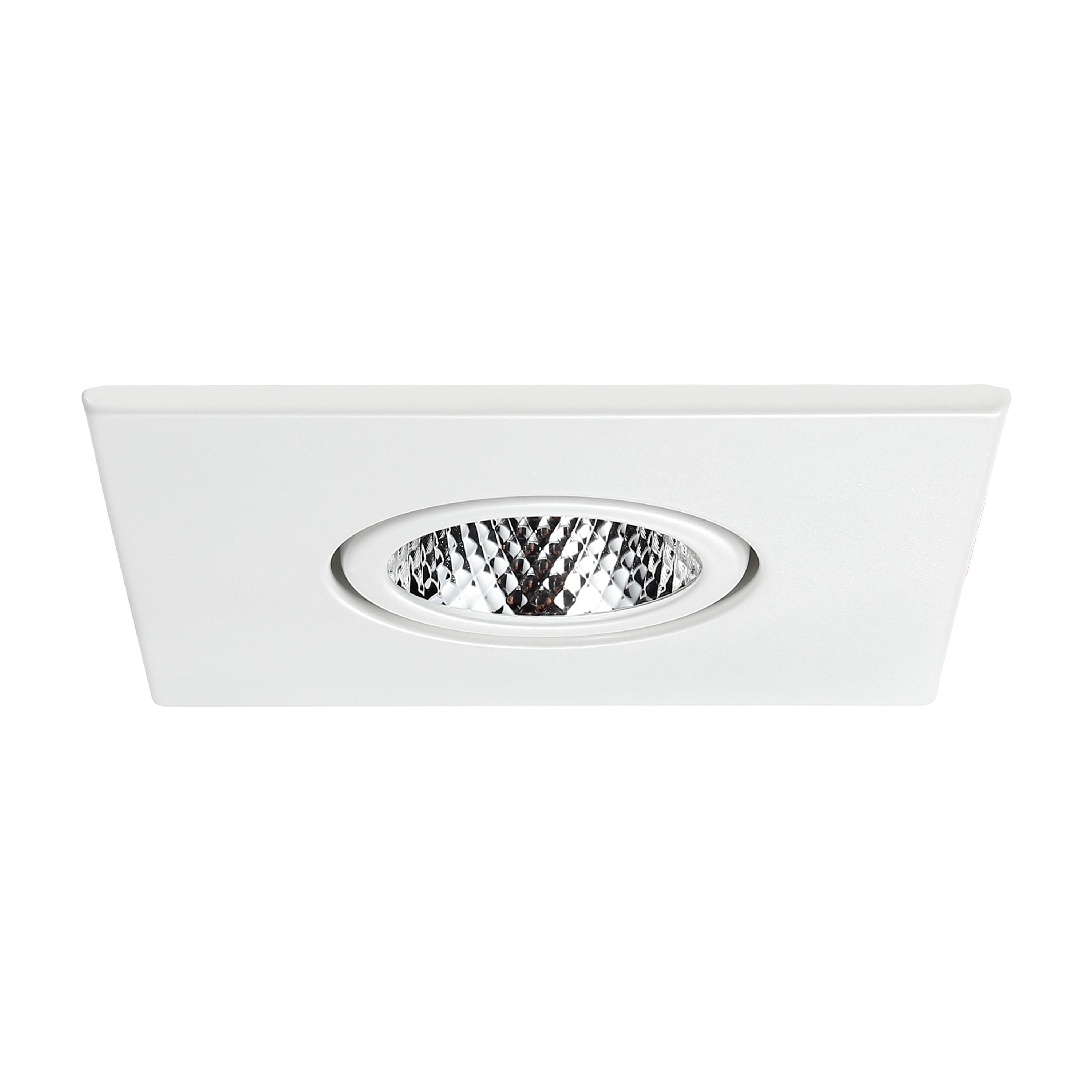 PivotSquare 3" Gimbal LED Recessed Light - White - 7W - Single CCT