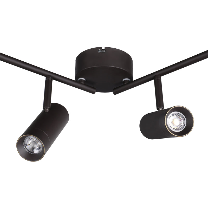 theBeam 4-Heads LED Ceiling Spot Lights - Black - 3000K