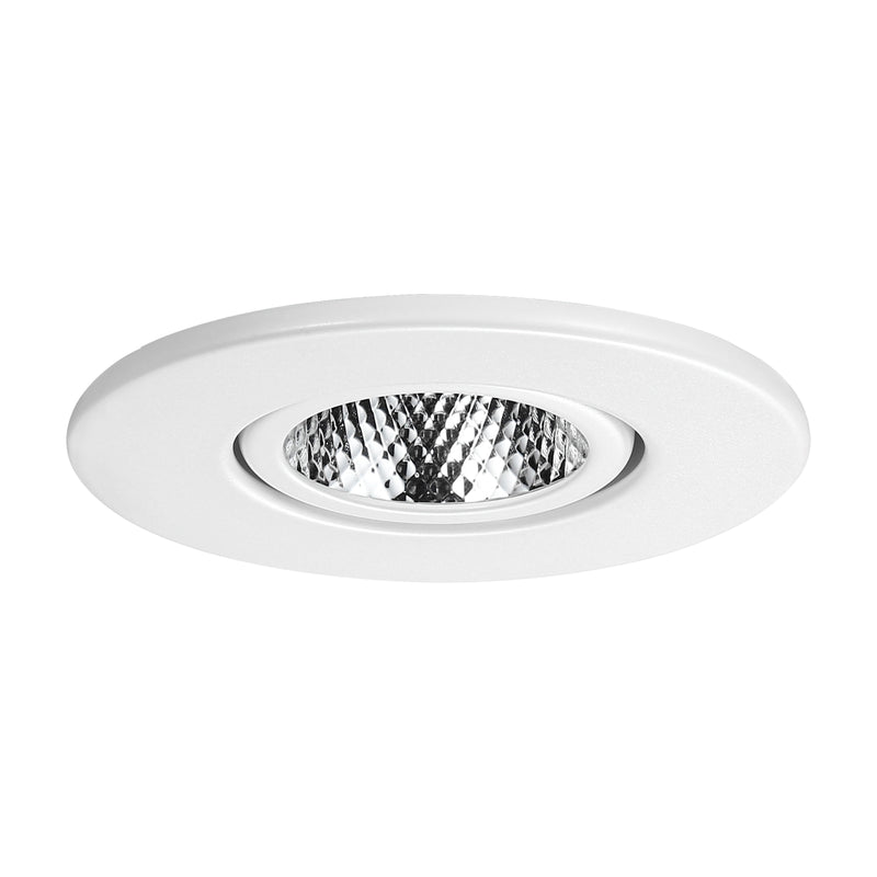 Circulex 3" Directional Canless LED Recessed Light - 7W Dimmable with White Trim