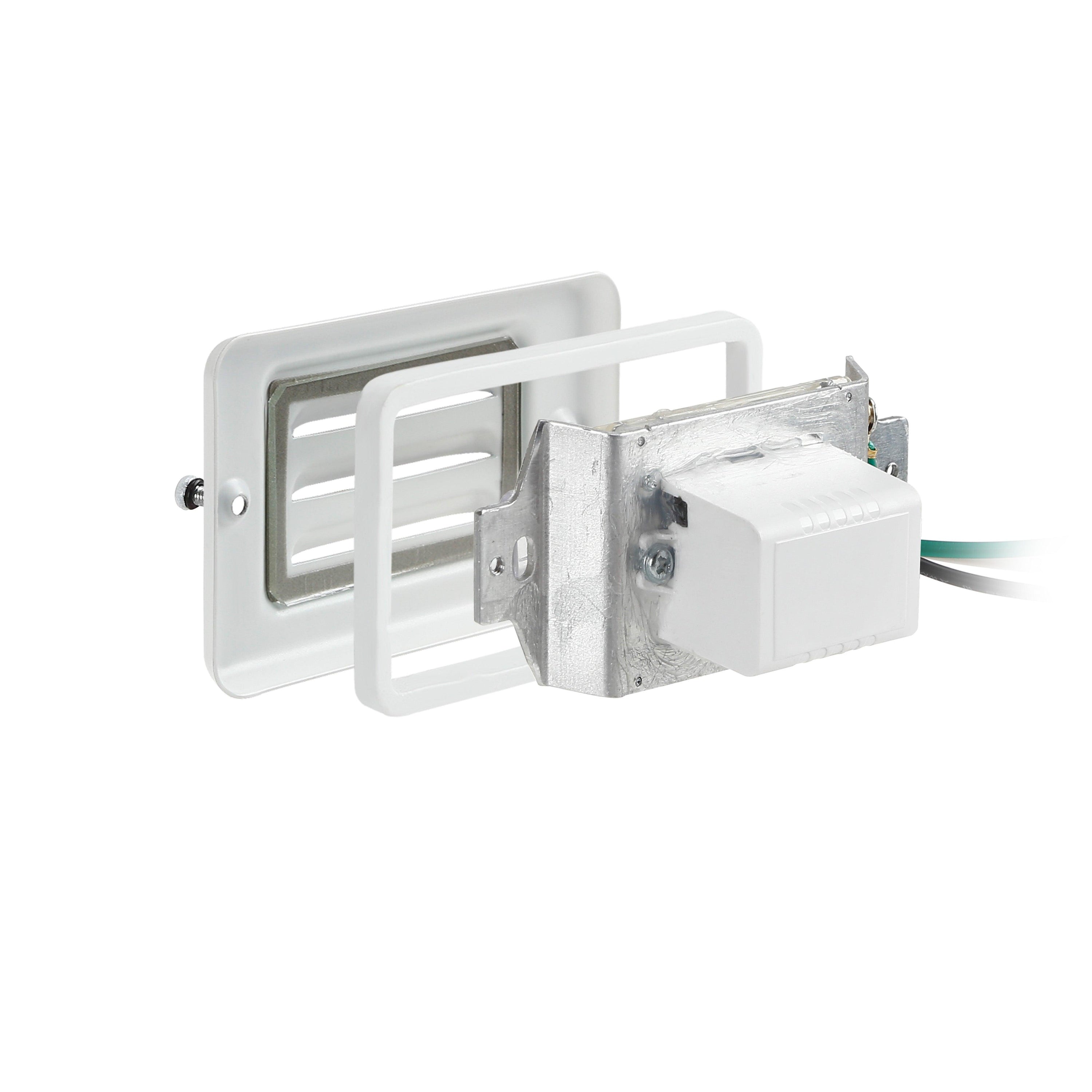 LeonLite® Pro Parallel Pillbox Louvered Step & Deck Light - White - 3000K
