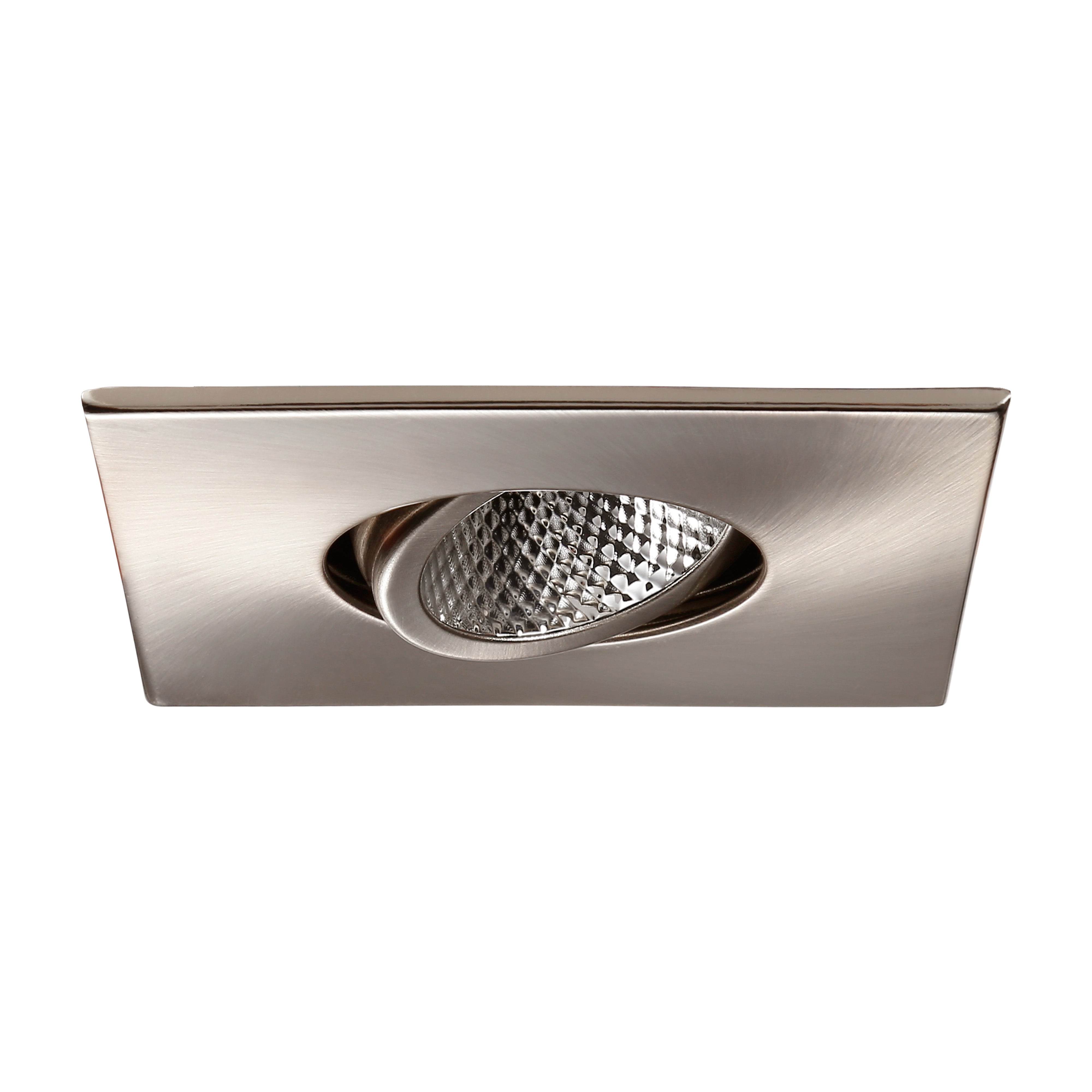 PivotSquare 3" Gimbal LED Recessed Light - Satin Nickel - 7W - Single CCT