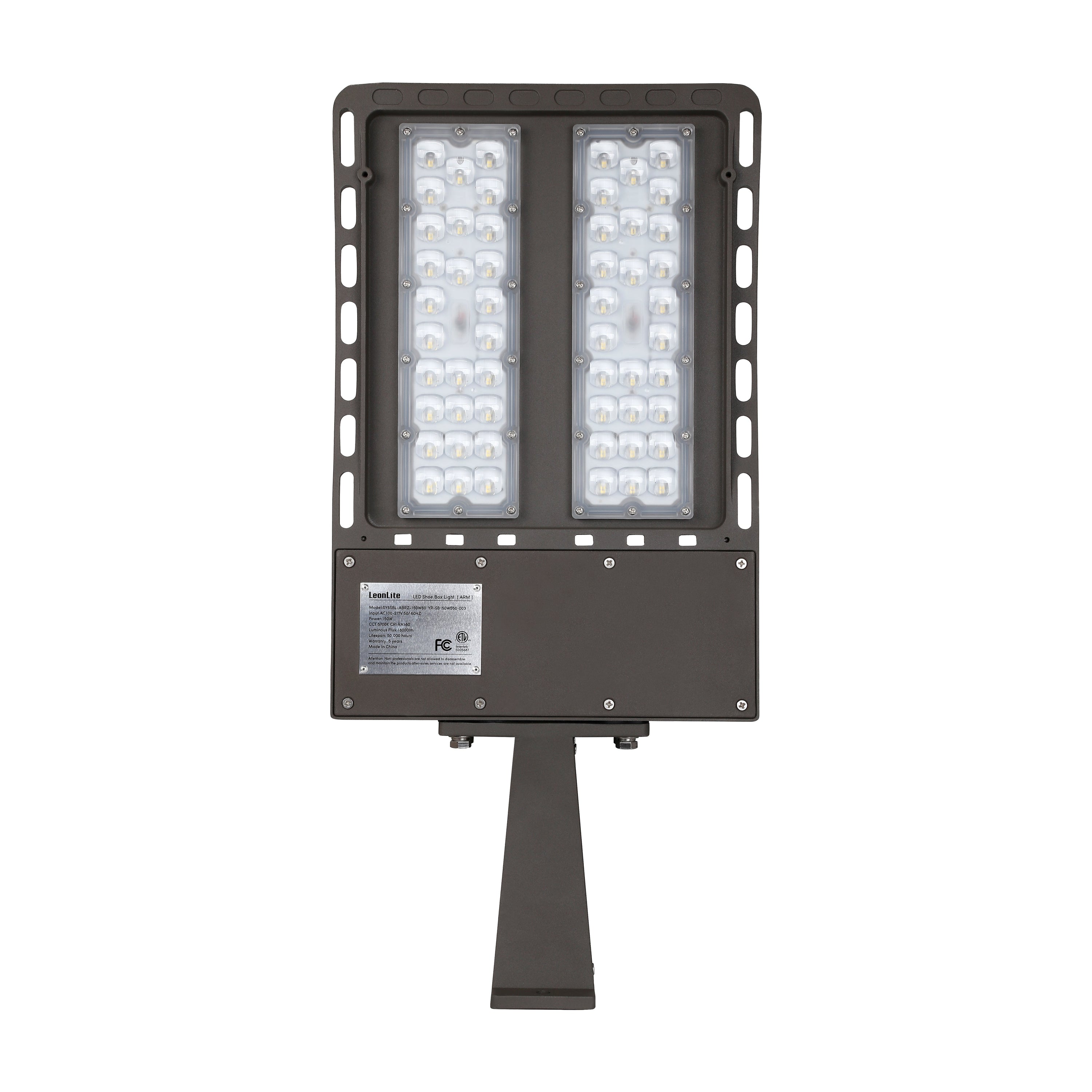 Flexillum 150W Direct Mount LED Shoebox Fixture - Photocell Included