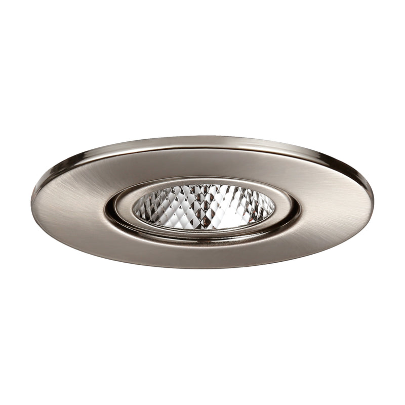 Circulex 3" Directional Canless LED Recessed Light - 7W Dimmable with Satin Nickel Trim