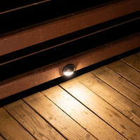 LeonLite® Quadrifoglio Deck & Rail Light - Matte Black - Adjustable Color Temperature