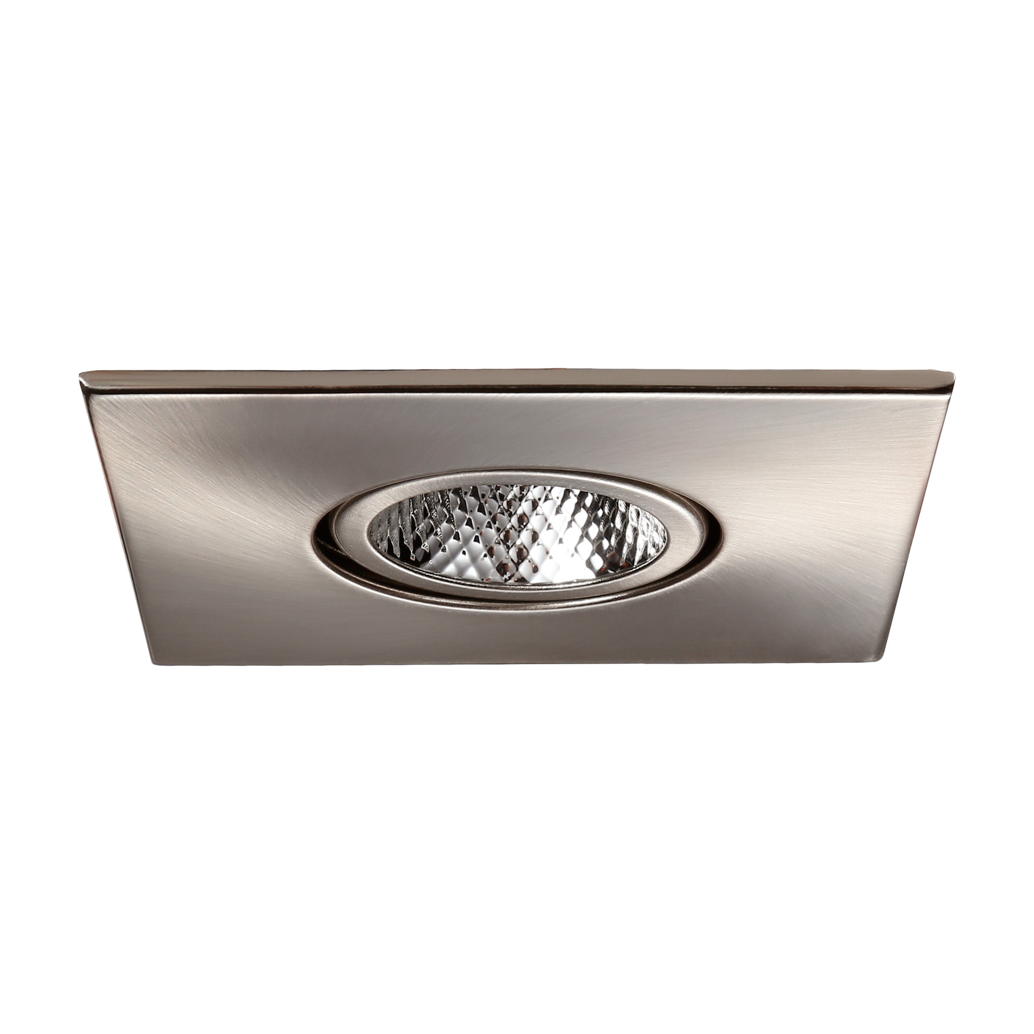 PivotSquare 3" Gimbal LED Recessed Light - Satin Nickel - 7W - Single CCT