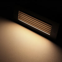 LeonLite® ZincTech Commercial Louvered Step & Deck Light - Oil Rubbed Bronze - Adjustable Color Temperature
