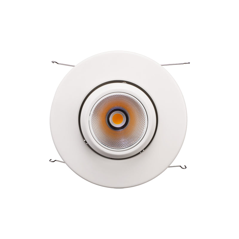 Rotatofit 6" Gimbal Retrofit LED Recessed Lights - DL 12W Dimmable with Narrow Beam Angle