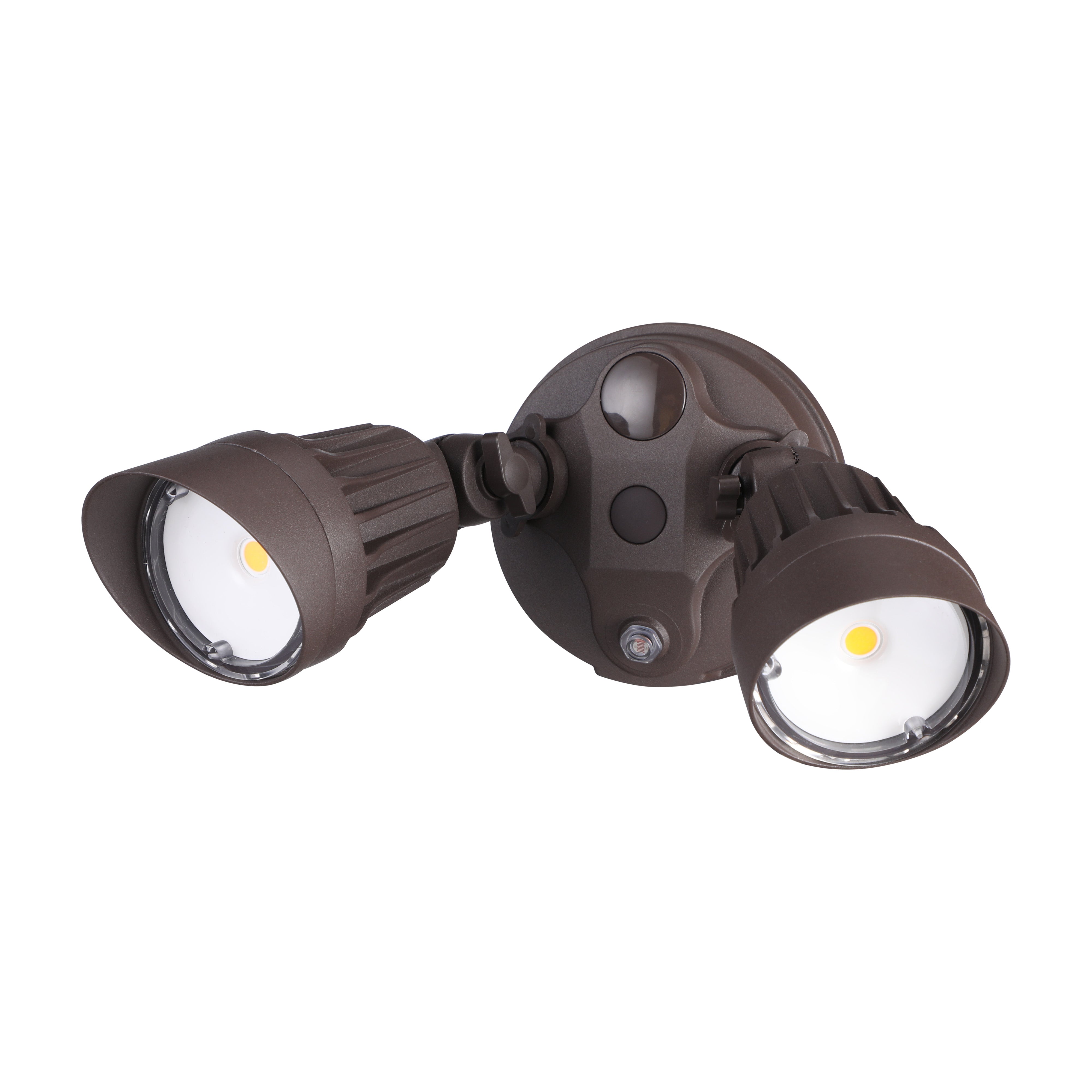 38灯 DAMNGOOD!! ver. 2024 BLACK RASTA Watchman+ Dusk-to-Dawn 25W LED Security Lights - Brown