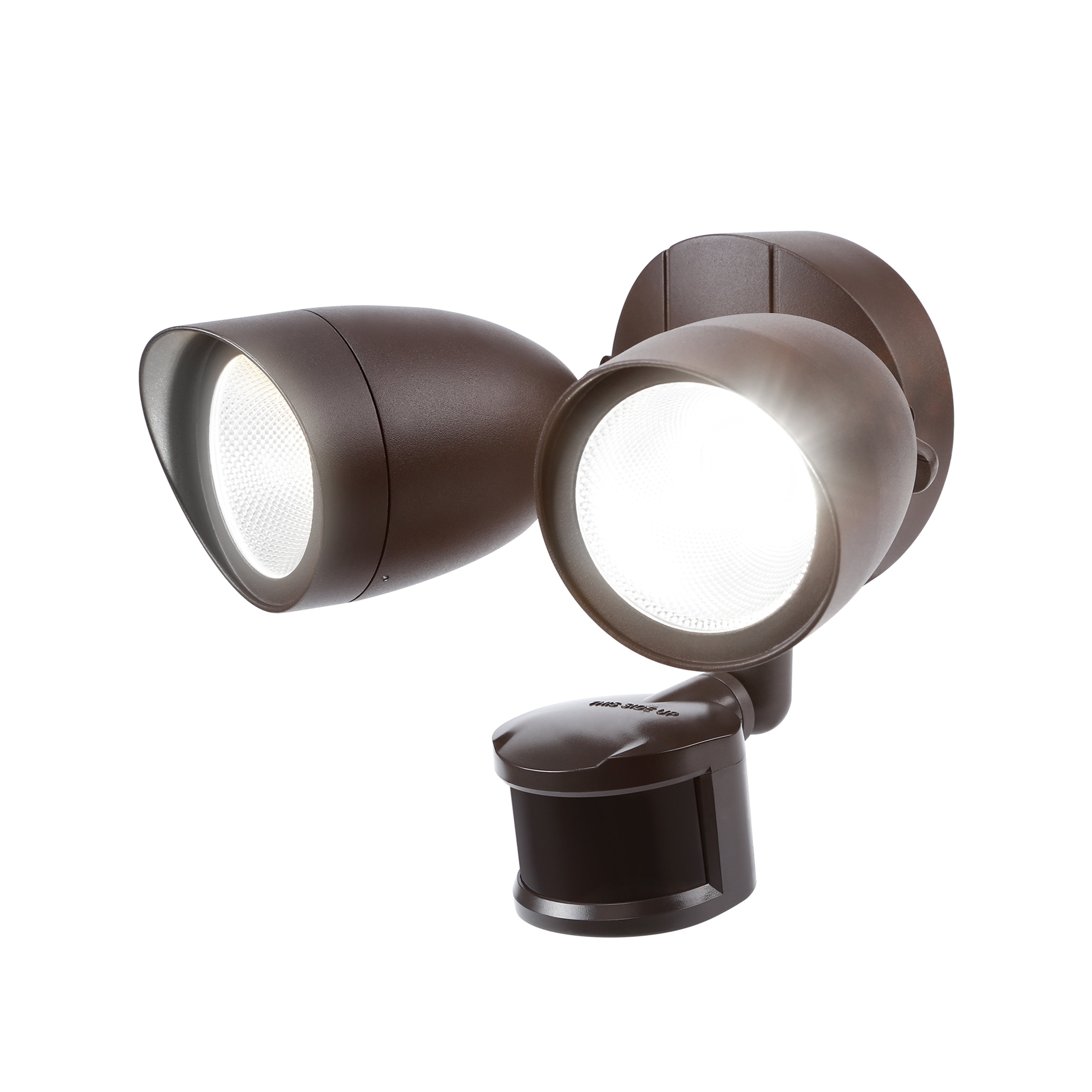 Watchman Led Light Watchman Premium 20W Dual-Heads LED Security Light - Bronze - 3000K/50 ...