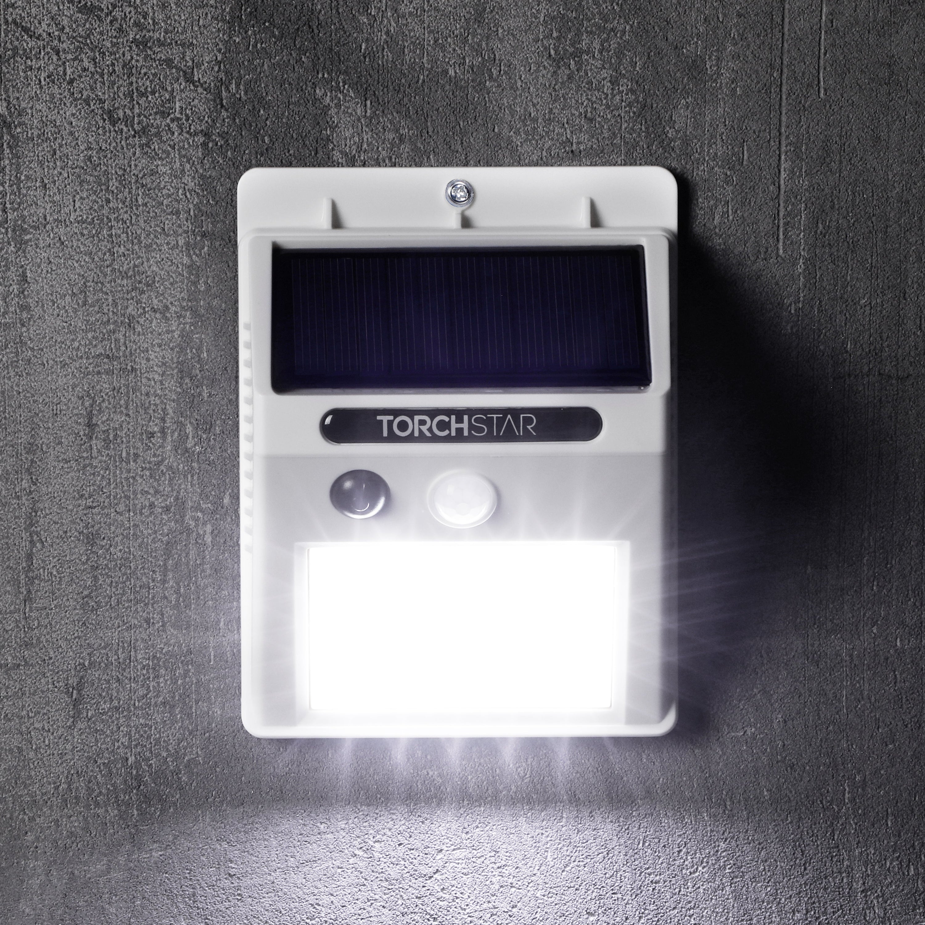 SunGuard Solar Powered Motion Sensor Wall Light - White - 6500K