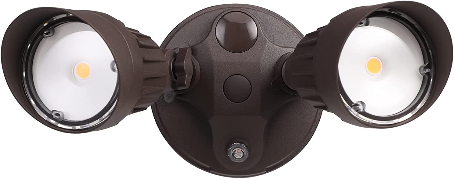 Watchman Led Light Watchman Dusk-to-Dawn 20W LED Security Lights - Brown- 3000K/5000K ...